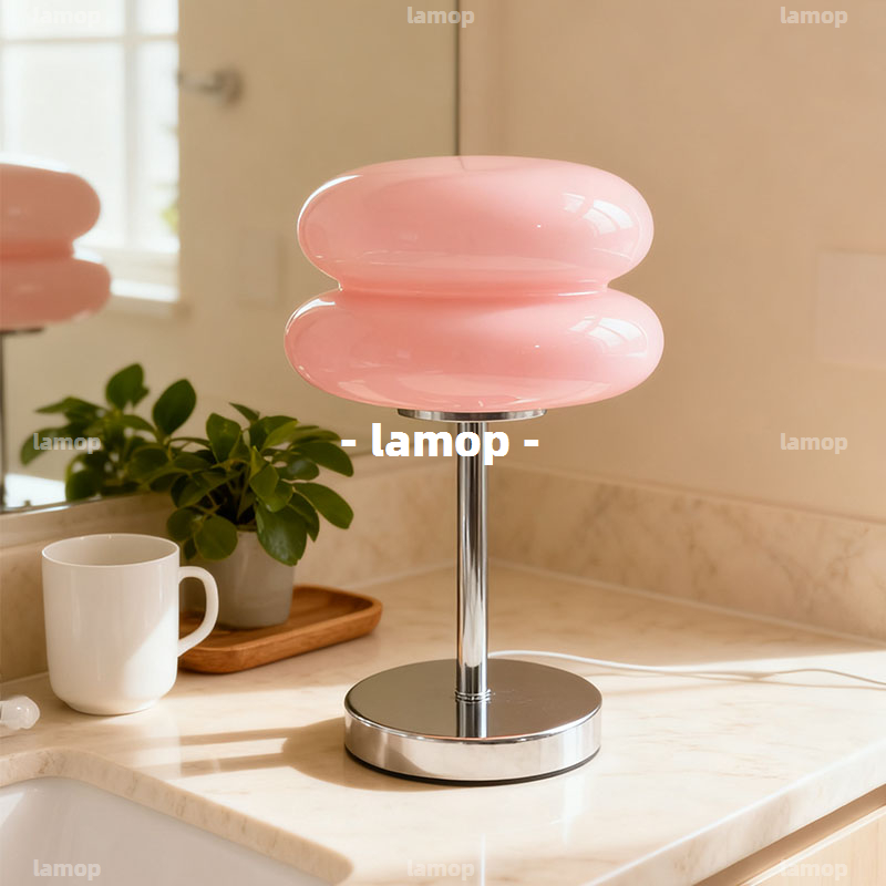 Lighting Decor Bedroom - Кремовая ретро-лампа для прикроватного столика в