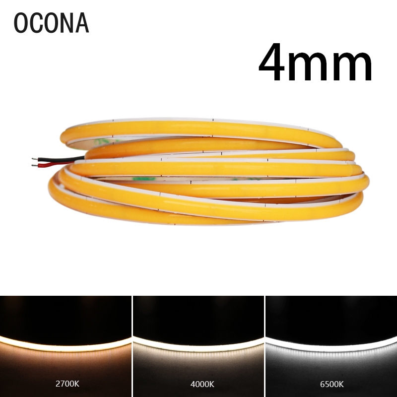 Lighting Mcqueen Bedroom Decor - Узкие светодиодные ленты COB 4 мм