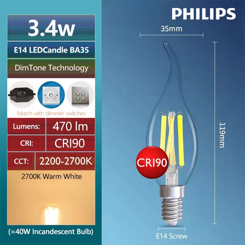Philips LED ST64 E27 Декоратив – обзор и цена Philips Bulb Led Classic